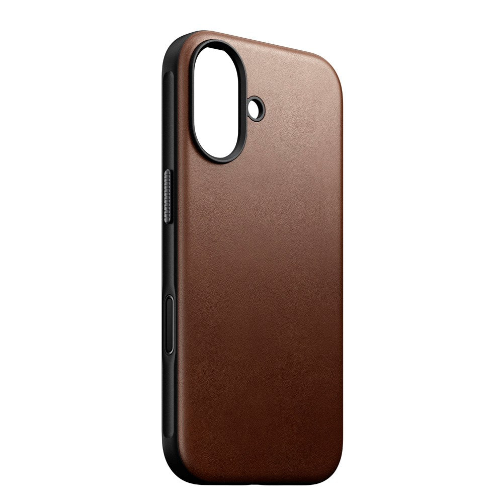 iPhone 17 - Nomad Modern Leather Cover - MagSafe Kompatibel - Brown