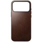 iPhone 18 Pro Nomad Traditional Horween Leather Bagside Cover - MagSafe Kompatibel - Rustic Brown