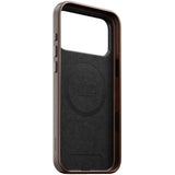 iPhone 18 Pro Max Nomad Traditional Horween Leather Bagside Cover - MagSafe Kompatibel - Rustic Brown