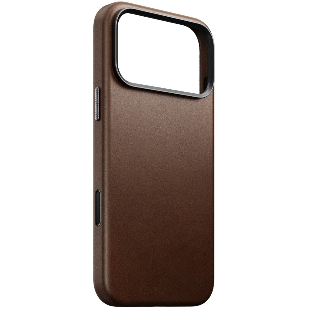 iPhone 18 Pro Max Nomad Traditional Leather Bagside Cover - MagSafe Kompatibel - Brown