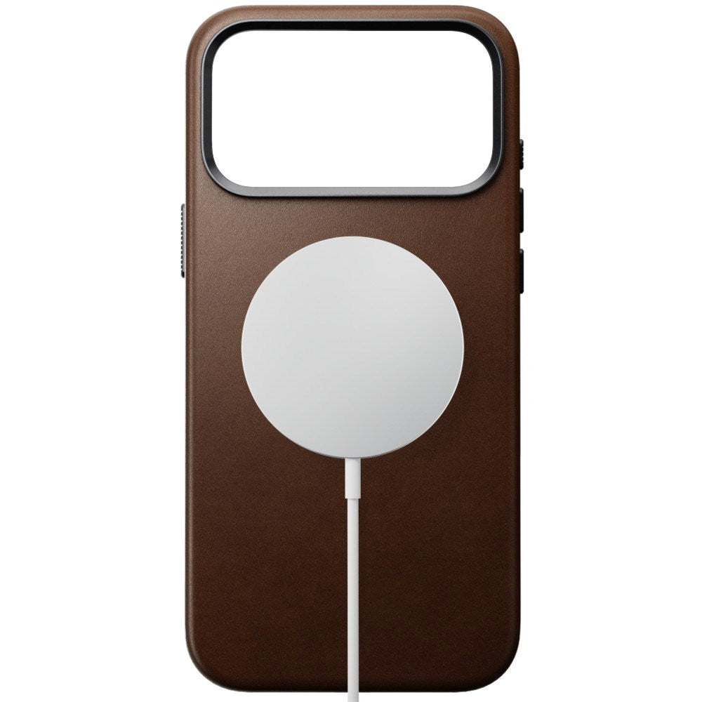 iPhone 18 Pro Nomad Traditional Leather Bagside Cover - MagSafe Kompatibel - Brown