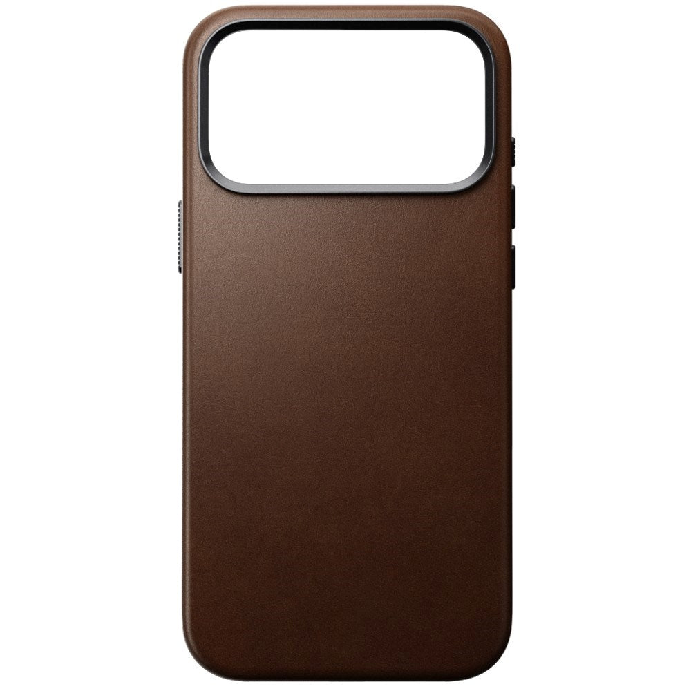 iPhone 18 Pro Max Nomad Traditional Leather Bagside Cover - MagSafe Kompatibel - Brown