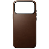 iPhone 18 Pro Nomad Traditional Leather Bagside Cover - MagSafe Kompatibel - Brown
