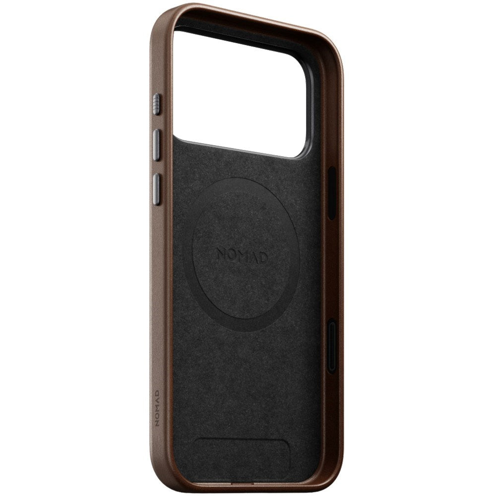 iPhone 18 Pro Nomad Traditional Leather Bagside Cover - MagSafe Kompatibel - Brown