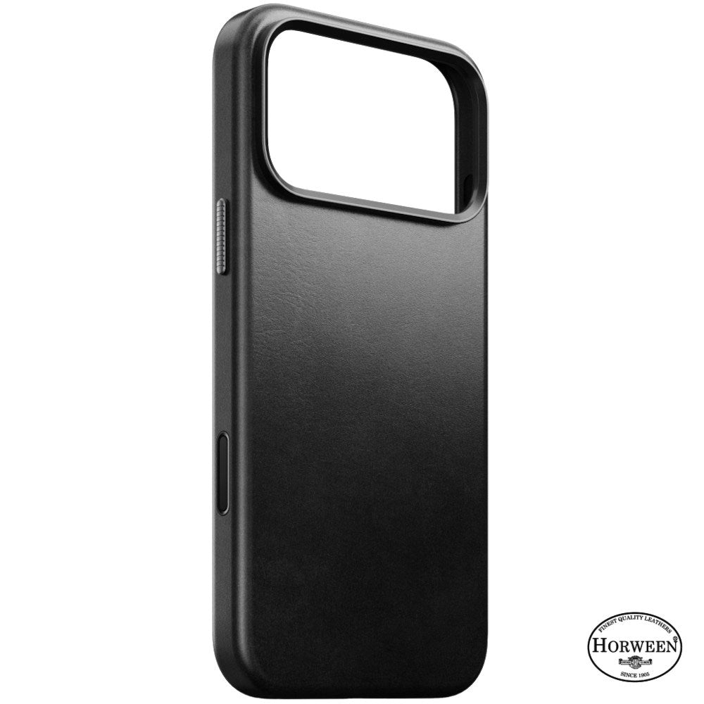iPhone 18 Pro Max Nomad Traditional Horween Leather Bagside Cover - MagSafe Kompatibel - Black
