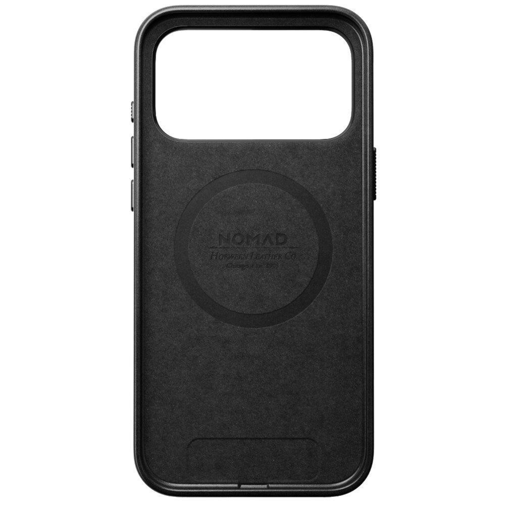 iPhone 18 Pro Max Nomad Traditional Horween Leather Bagside Cover - MagSafe Kompatibel - Black