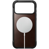 iPhone 18 Pro Nomad Rugged Horween Leather Bagside Cover - MagSafe Kompatibel - Rustic Brown