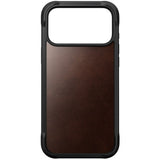 iPhone 18 Pro Max Nomad Rugged Horween Leather Bagside Cover - MagSafe Kompatibel - Rustic Brown
