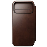 iPhone 18 Pro Max Nomad Modern Horween Leather Folio Flip Cover - MagSafe Kompatibel - Rustic Brown