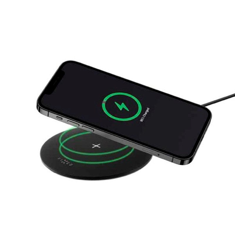 15W Trådløs Oplader - Fixed SlimPad - Sort