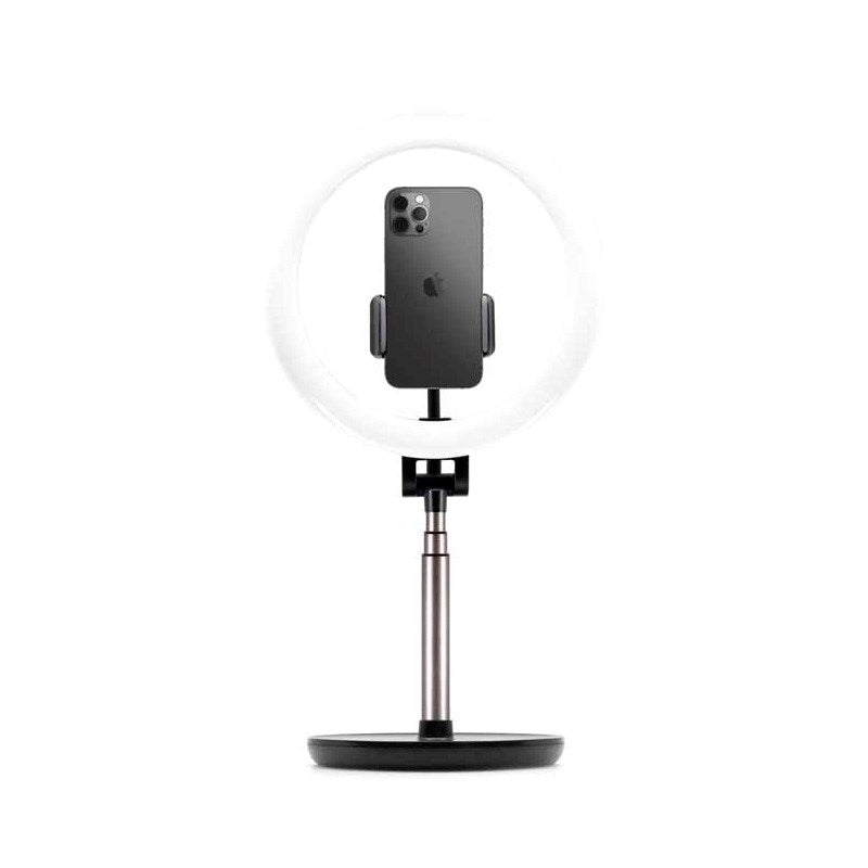 Fixed - LED Ring Light Tripod Mobilholder - Sort