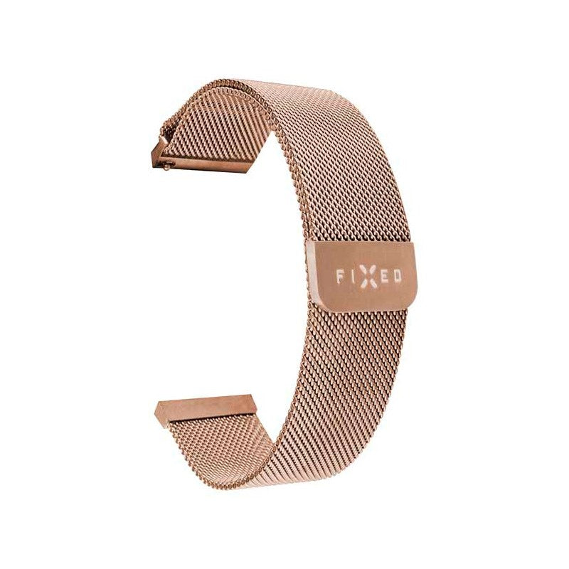 Fixed - Universal Smartwatch - Mesh Metal Rem - (20mm) - Rose Gold