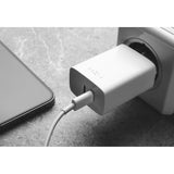 Fixed 35W PD 2x USB-C Hurtig Vægoplader - Hvid