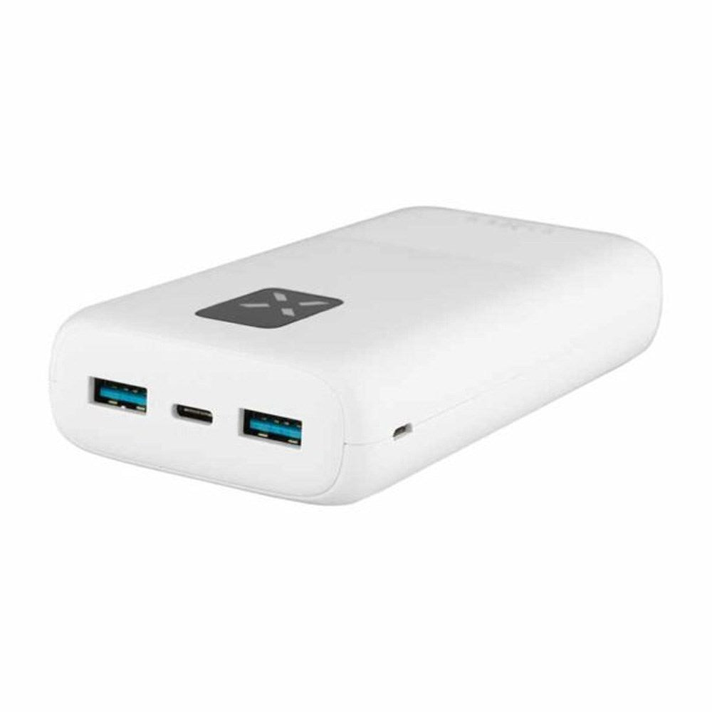 Fixed 2 x USB-A 1 x USB-C 20W Power Bank 20.000 mAh - Hvid