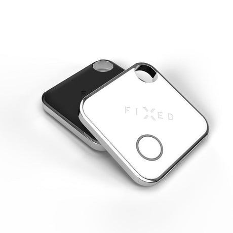 Fixed Tag – Bluetooth GPS Tracker – Apple Find My - 2 Pack - Sort / Hvid