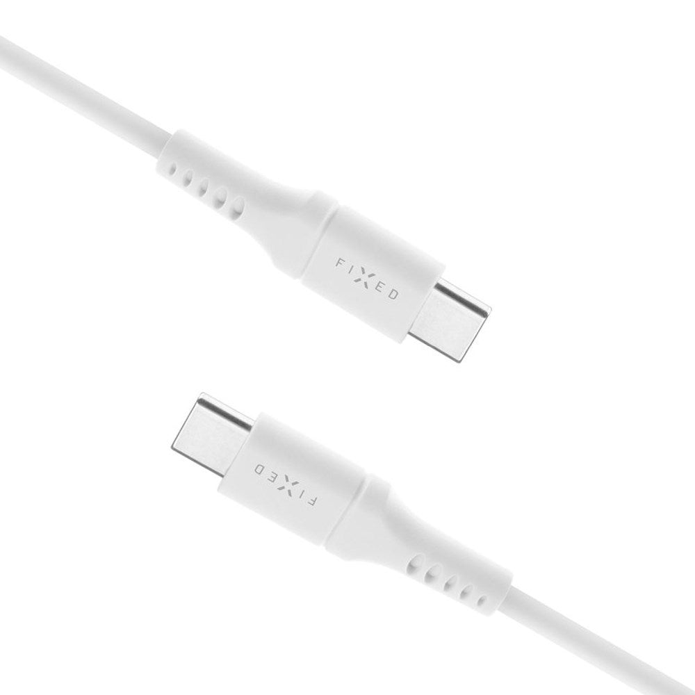 Fixed Liquid 60W USB-C til USB-C Kabel - 0.5m - Hvid