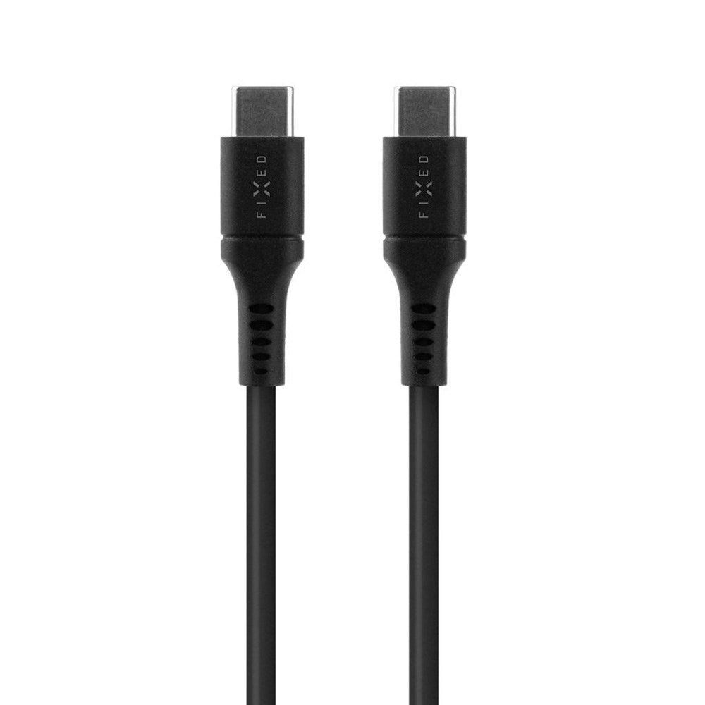 Fixed Liquid 60W USB-C til USB-C Kabel - 1.2m - Sort