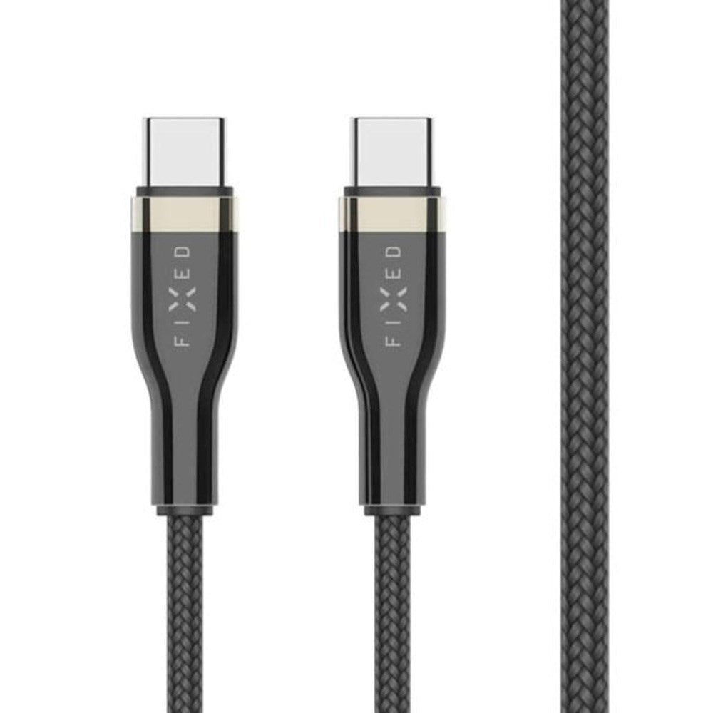 Fixed Metal 100W USB-C til USB-C PD Kabel 50cm - Sort