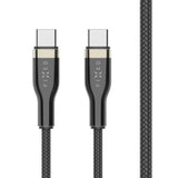 Fixed Metal 100W USB-C til USB-C PD Kabel 1.2m - Sort