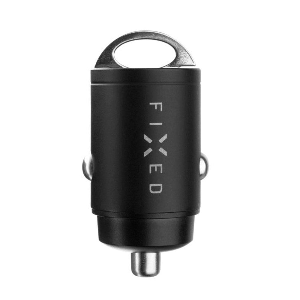 Fixed 2x USB-C Biloplader PD 30W m. USB-C til USB-C Kabel - Sort