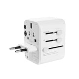 Fixed - Universal Rejse Adapter - 30W - EU / UK / USA / AUS - Hvid