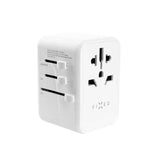 Fixed - Universal Rejse Adapter - 65W - EU / UK / USA / AUS - Hvid