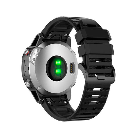 Fixed Universal Garmin 22mm Silikone Rem m. QuickFit - Sort - (DEMO)