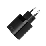 Fixed - Vægoplader m. 2x USB-A / 1x USB-C Kabel - 17W - 1m - Sort