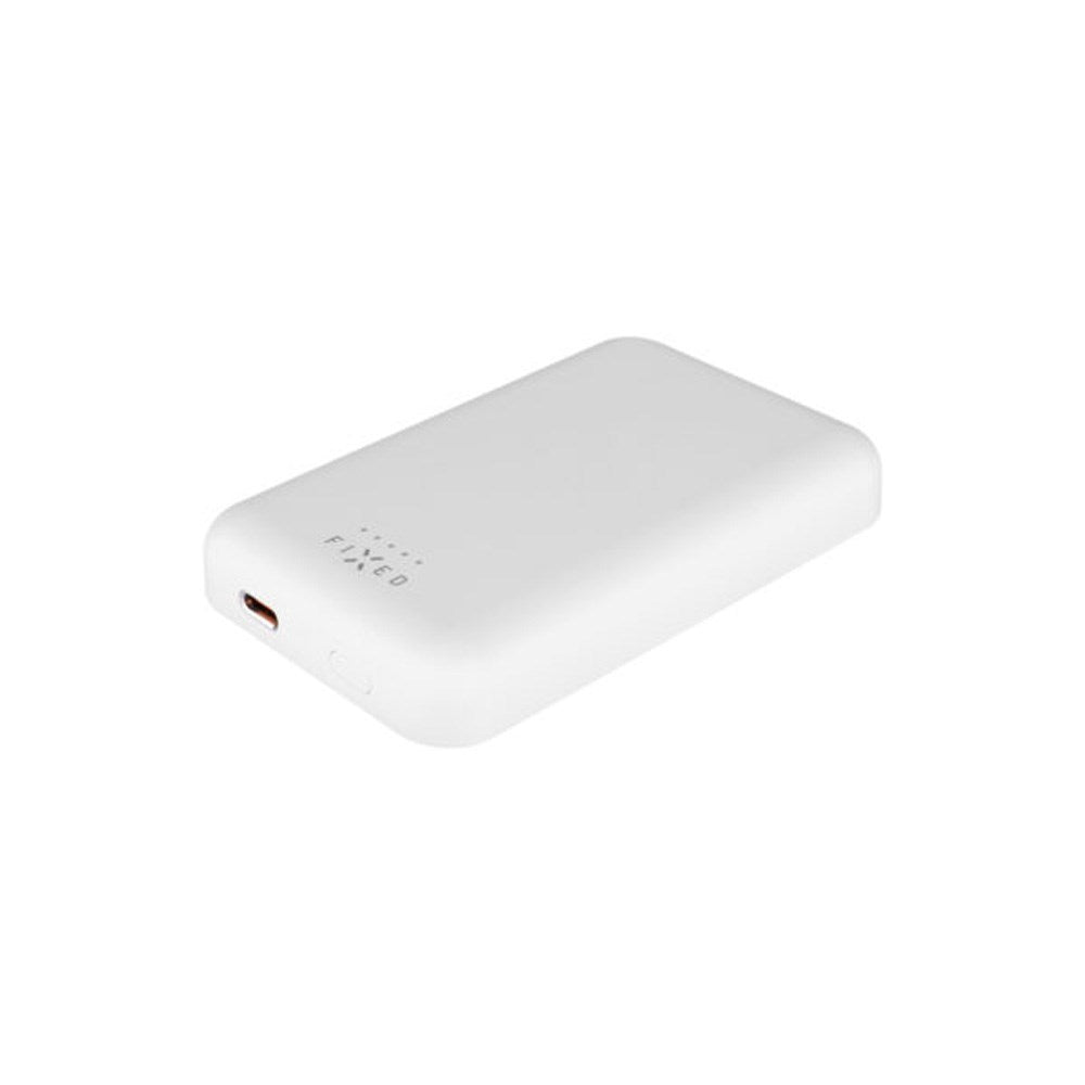 Fixed Power Bank m Trådløs Opladning 6.000 mAh - Hvid