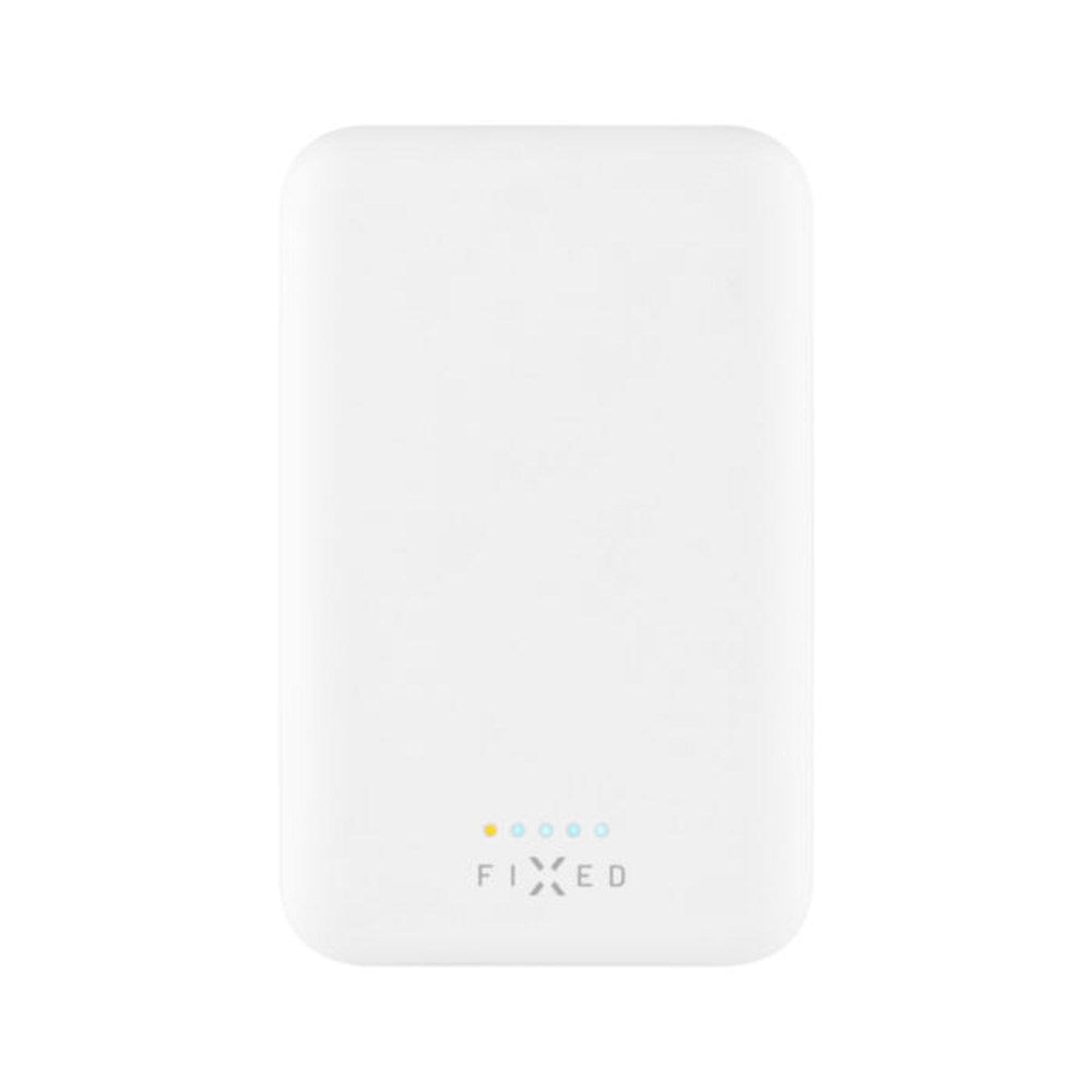 Fixed Power Bank m Trådløs Opladning 6.000 mAh - Hvid