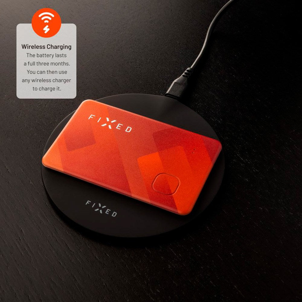 Fixed Tag Card – Bluetooth GPS Tracker – Apple Find My - Orange