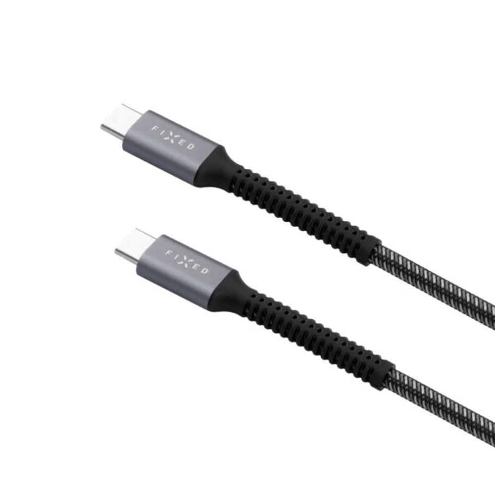 Fixed Armor 240W USB-C til USB-C PD Kabel m. Forstærkede Ender 1.2m - Grå