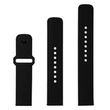 Fixed Sporty Silikone Rem til Universal Smartwatch (20mm) - Sort