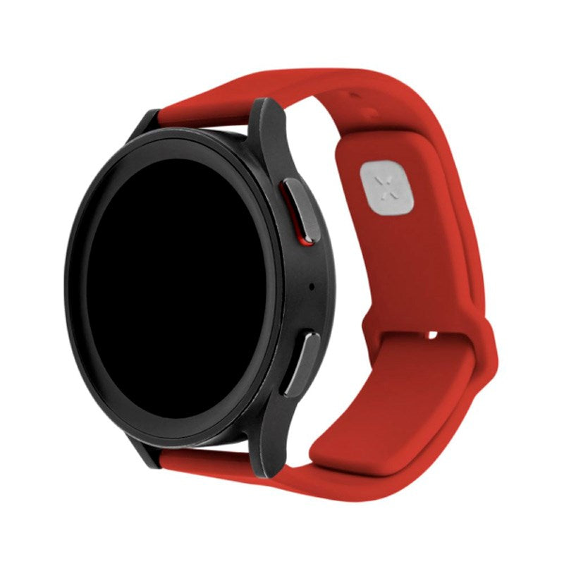 Fixed Sporty Silikone Rem til Universal Smartwatch (20mm) - Rød