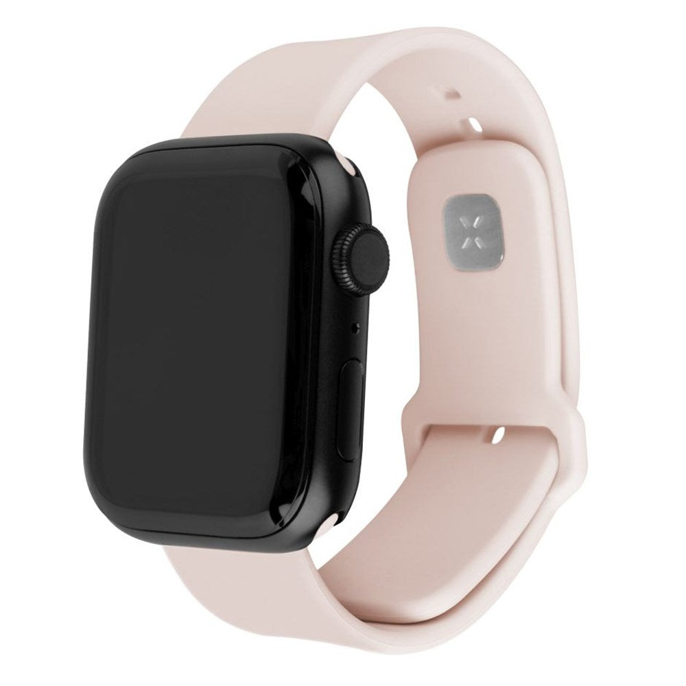 Fixed Apple Watch (38/40/SE/41/42mm) Sporty Silikone Rem Sæt - Lyserød