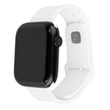 Fixed Apple Watch (38/40/SE/41/42mm) Sporty Silikone Rem Sæt - Hvid