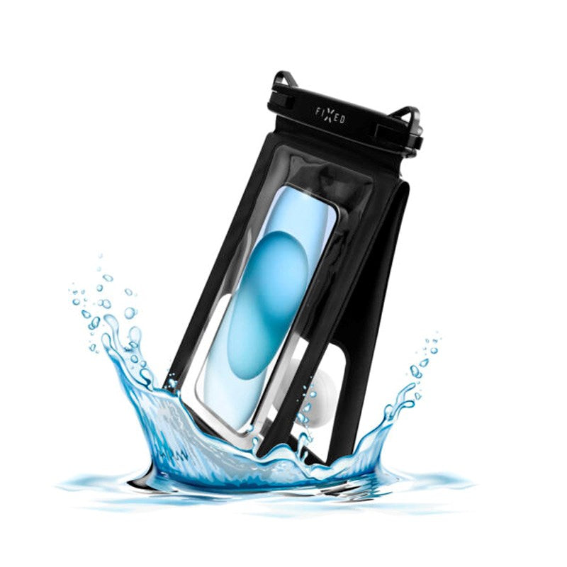 Fixed Float Case Twin 2-i-1 Vandtæt Universal Case - (Maks. Mobil Str.: 195 x 135mm) - Sort