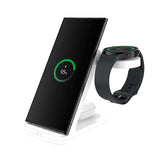 Fixed Trådløs 3-in-1 Opladningsstation til Samsung - Hvid