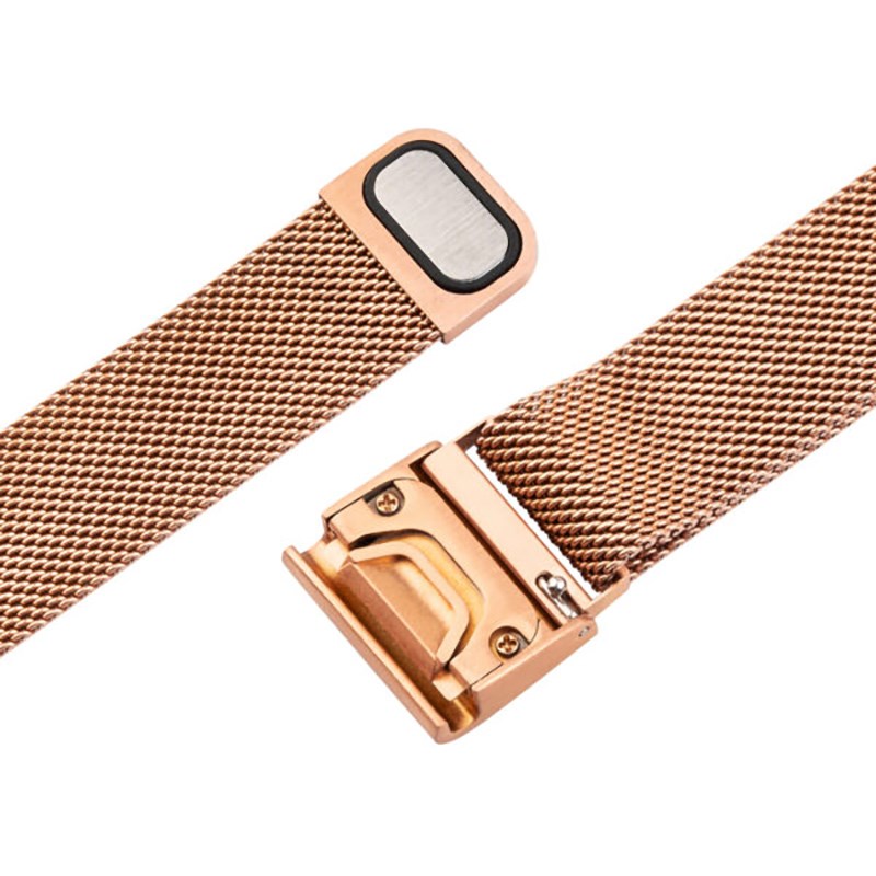 Fixed Universal Garmin 20mm Mesh Metal Rem m. QuickFit - Rose Gold