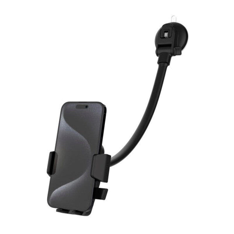 Fixed Iconiq Flex XL (Maks. Mobil Bredde: 5.3 - 8.3 cm) Mobilholder til Bil - Instrumentbræt & Forrude - Sort