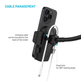 Fixed Iconiq Flex XL (Maks. Mobil Bredde: 5.3 - 8.3 cm) Mobilholder til Bil - Instrumentbræt & Forrude - Sort