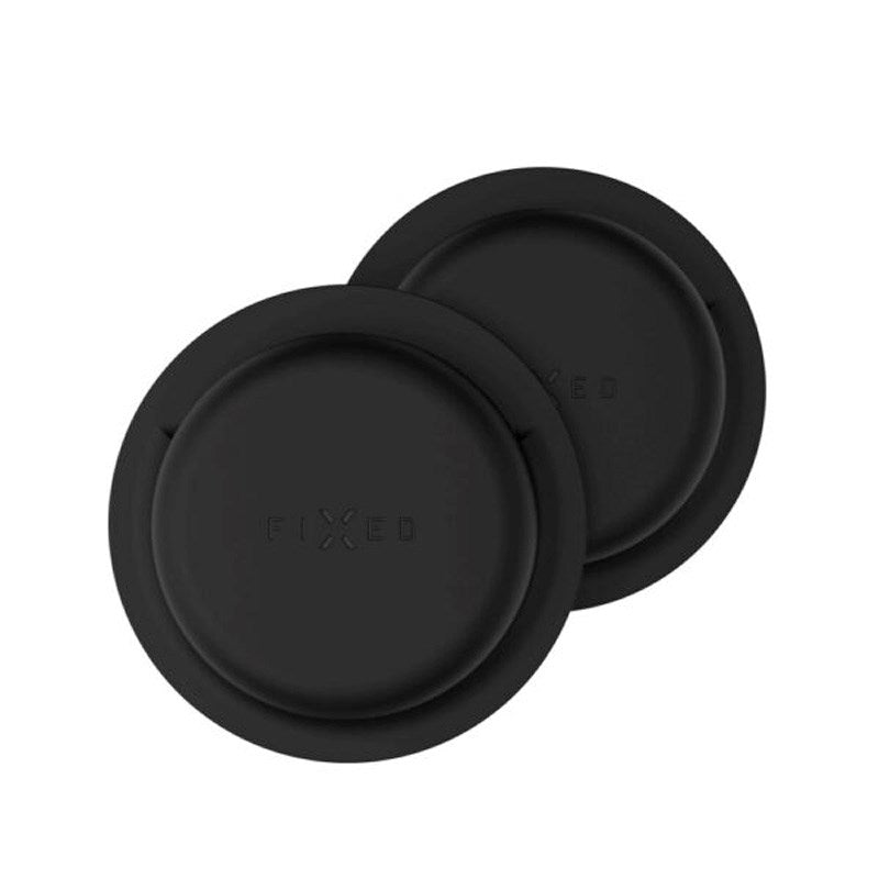 Fixed - Silikone Sticker Cover - Apple AirTag 1. & 2. Gen. - 2 stk - Sort
