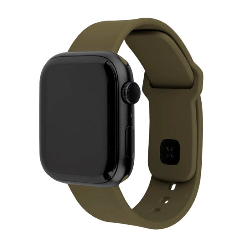 Fixed - Apple Watch (42 / 44 / SE / 45 / 46 / 49mm) Sporty Silikone Rem Sæt - Grøn