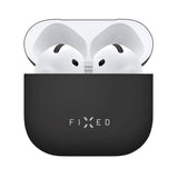Fixed Silikone Cover - Apple AirPods (4. gen.) - Sort