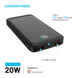 Fixed Zen2 - 20W PowerBank 10.000 mAh - Sort - (DEMO)