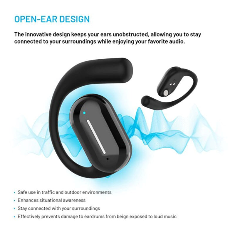 Fixed Nods True Wireless Høretelefoner - Open-Ear - Sort
