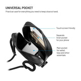 Fixed Vandtæt Etui til Mobil - Mål: 95 x 186mm - Sort / Gennemsigtig