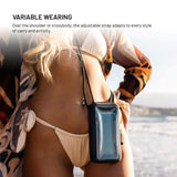 Fixed Vandtæt Etui til Mobil - Mål: 95 x 186mm - Sort / Gennemsigtig