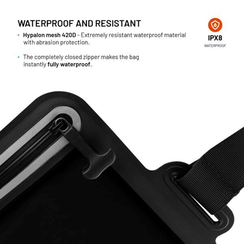 Fixed Vandtæt Tablet 11" Etui - Maks. Mål: 297 x 223mm - Sort / Gennemsigtig