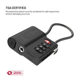 Fixed Sporingsenhed - TSA-Godkendt Hængelås - Apple Find My Kompatibel - Sort